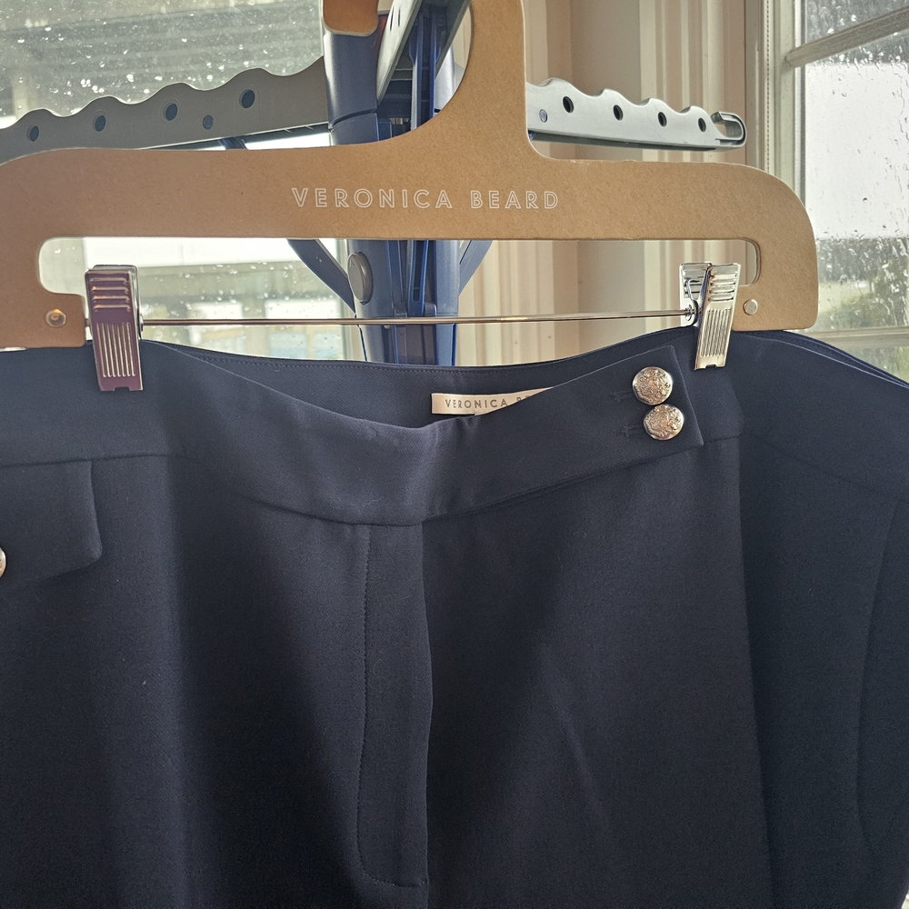 NWOT Veronica Beard Renzo Crest Button Pants